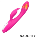 Heated Vagina Sex Toy, g-spot and c-spot stimulating Rabbit Vibrator for women - Rose red