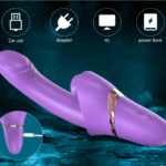 Female vibrator sucking tapping masturbator Female sex toy AV stick Female vibrator - purple