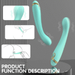Adult male and female sex toys, masturbation vibrator, AV insertion, G-spot, clitoral stimulation, flirting, second wave vibrator - Blue