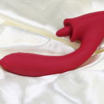 Jasmine Tongue Licking Vibration Stick In Body Masturbator Female Massage Vibration Stick Female Exclusive - Rose Red