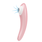 Sucking female vibrator, female private parts licking device, honey bean tongue licking massage stick, adult masturbator - Pink