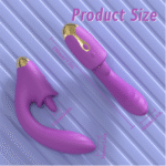 Jasmine Tongue Licking Vibration Stick In Body Masturbator Female Massage Vibration Stick Female Exclusive - Purple