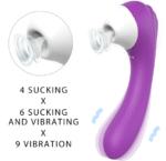 G-Spot Vibrator Clit Sucker Sex toy - Purple