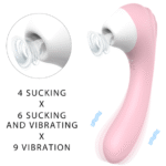 G-Spot Vibrator Clit Sucker Sex toy - Pink
